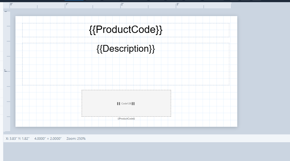 Labeler template populated by AI